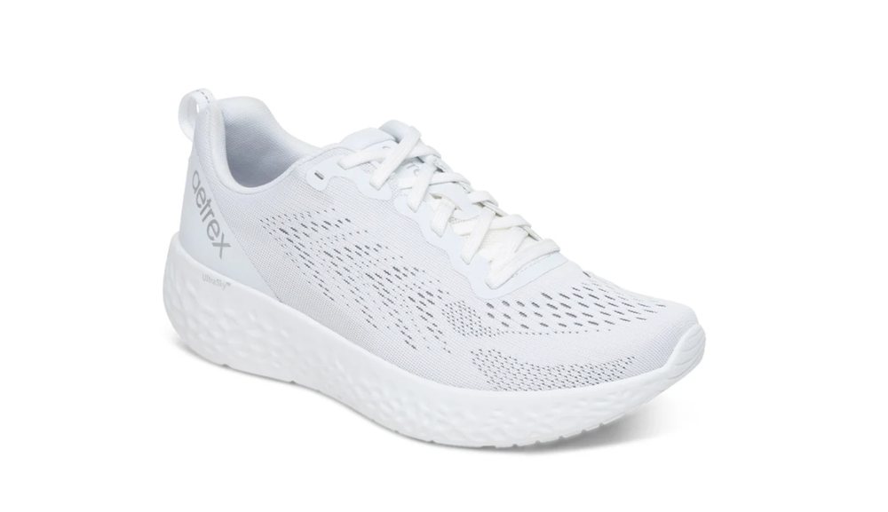 White cushioned comfort sneaker